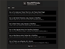 Tablet Screenshot of newwptricks.com